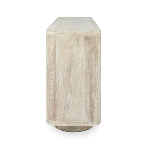 Tiber Solid Wood 4Dr Buffet in Cream Washed Finish