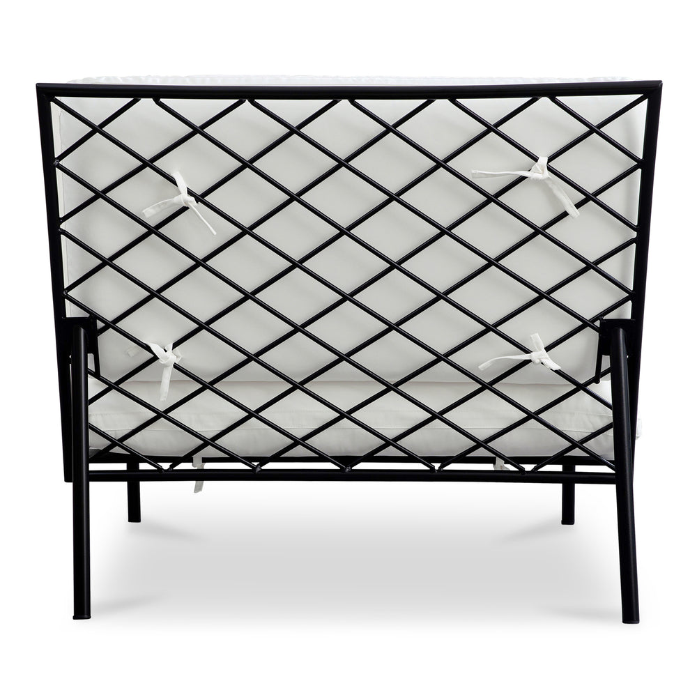 Moe's Salma Outdoor Accent Chair in White