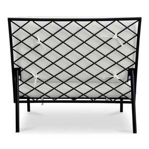 Moe's Salma Outdoor Accent Chair in White