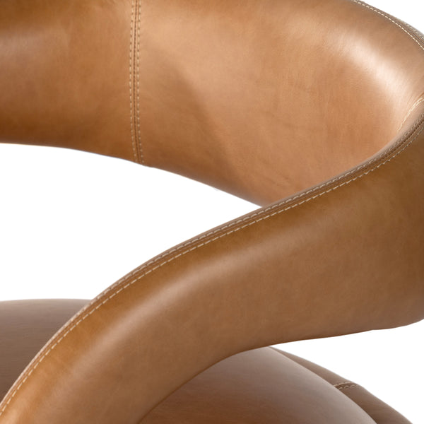 Hawkins Swivel Chair In Sonoma Butterscotch
