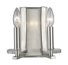 Verona 2 Light Wall Sconce in Brushed Nickel Finish