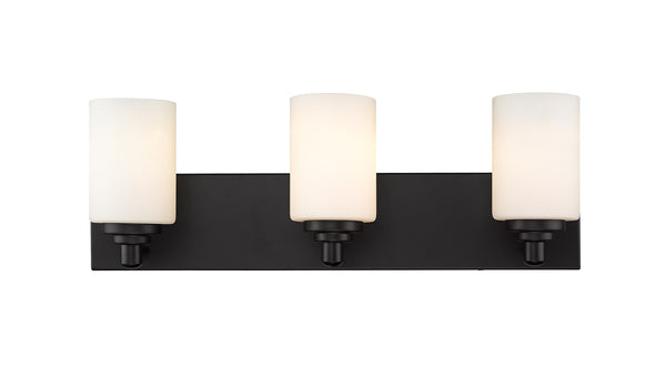 Soledad 3 Light Vanity in Matte Black Finish