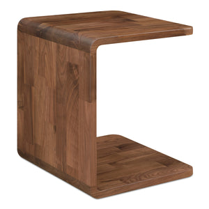 Moe's Carrie Side Table Walnut Finish