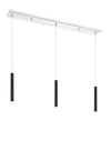 Forest 3 Light Island/Billiard in Chrome Finish