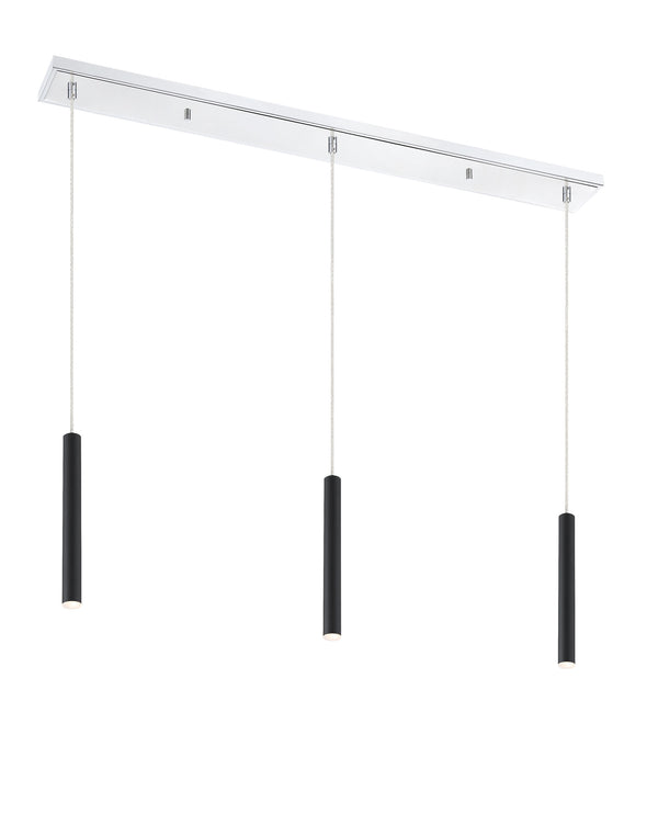 Forest 3 Light Island/Billiard in Chrome Finish