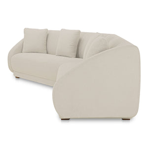 Moe's Fraser 2 Piece Modular Sofa Off White