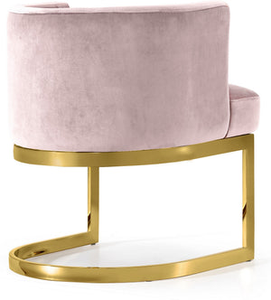 Donna Dining Chair In Pink Velvet