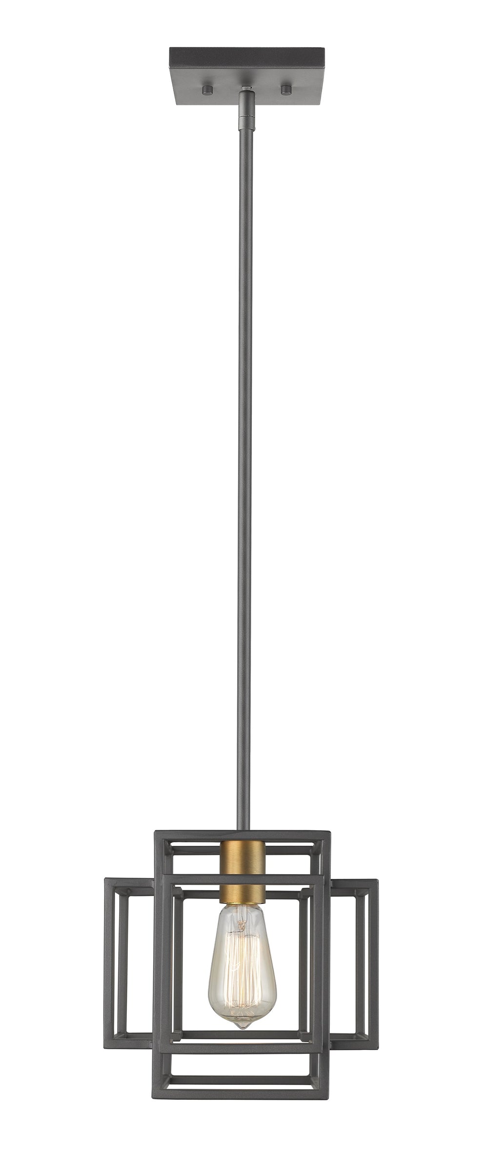 Titania 1 Light Mini Pendant in Bronze + Olde Brass Finish