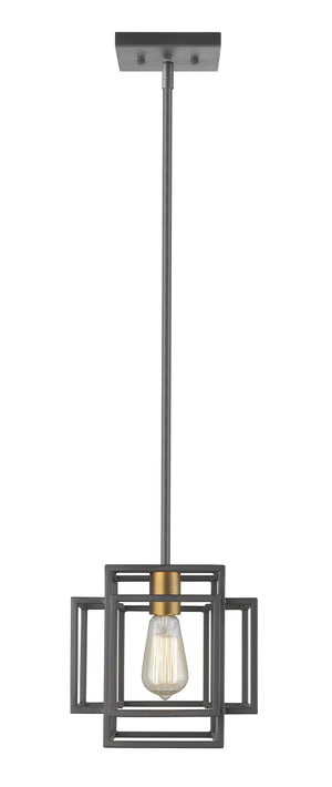 Titania 1 Light Mini Pendant in Bronze + Olde Brass Finish