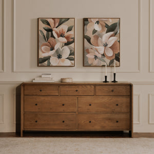 East Short Candle Holder in Black Veined Marble