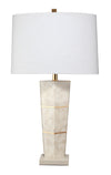 Spectacle Table Lamp with Linen Shade, Grey