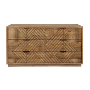 Santa Clara Solid Wood Dresser with Art Deco Carved Design