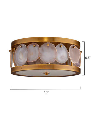 Upsala Agatge Flush Mount Ceiling Light, Small