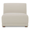 Moe's Fraser Slipper Chair Off White Upholstery