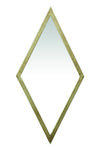 Metal Frame Rhombus Mirror