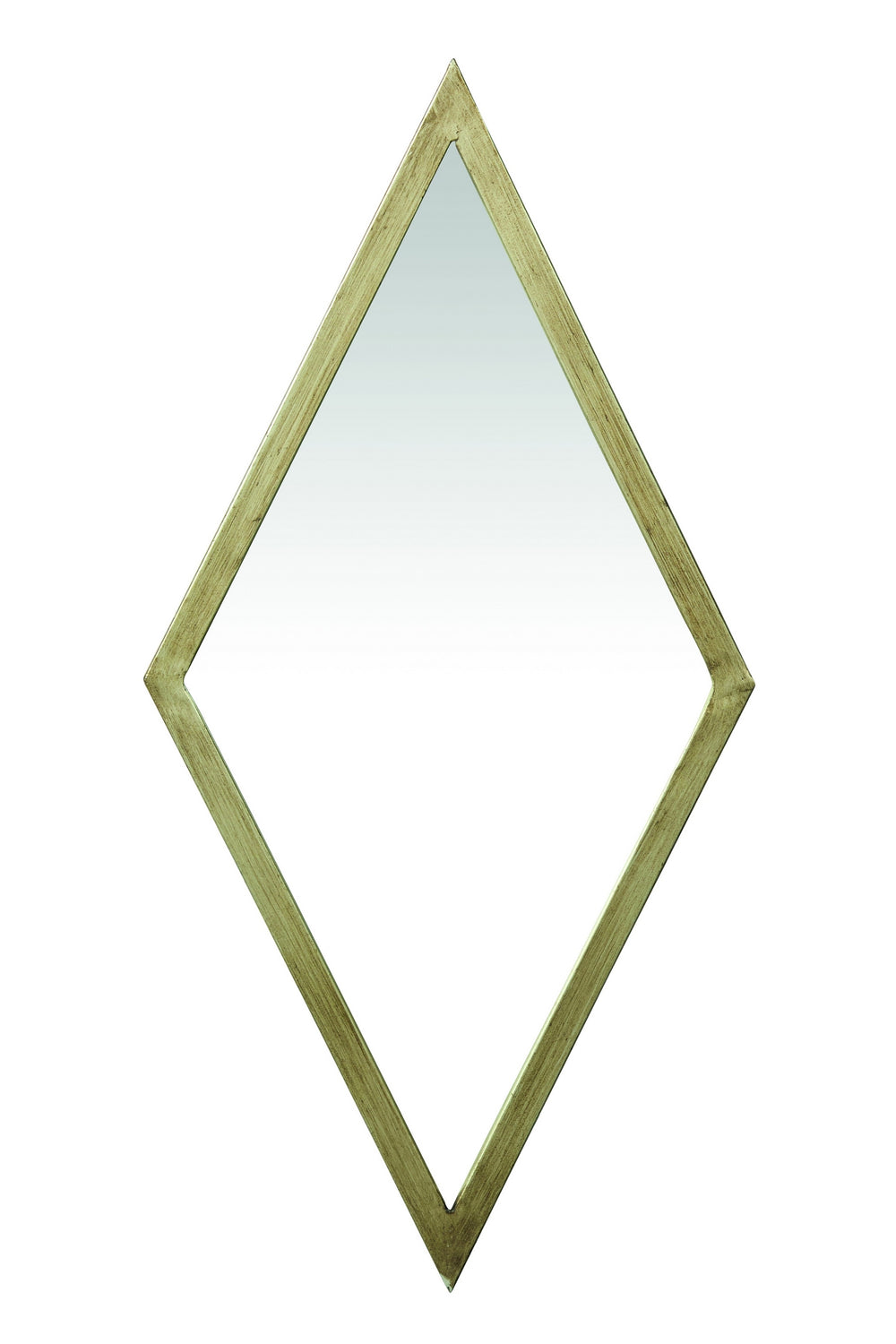 Metal Frame Rhombus Mirror