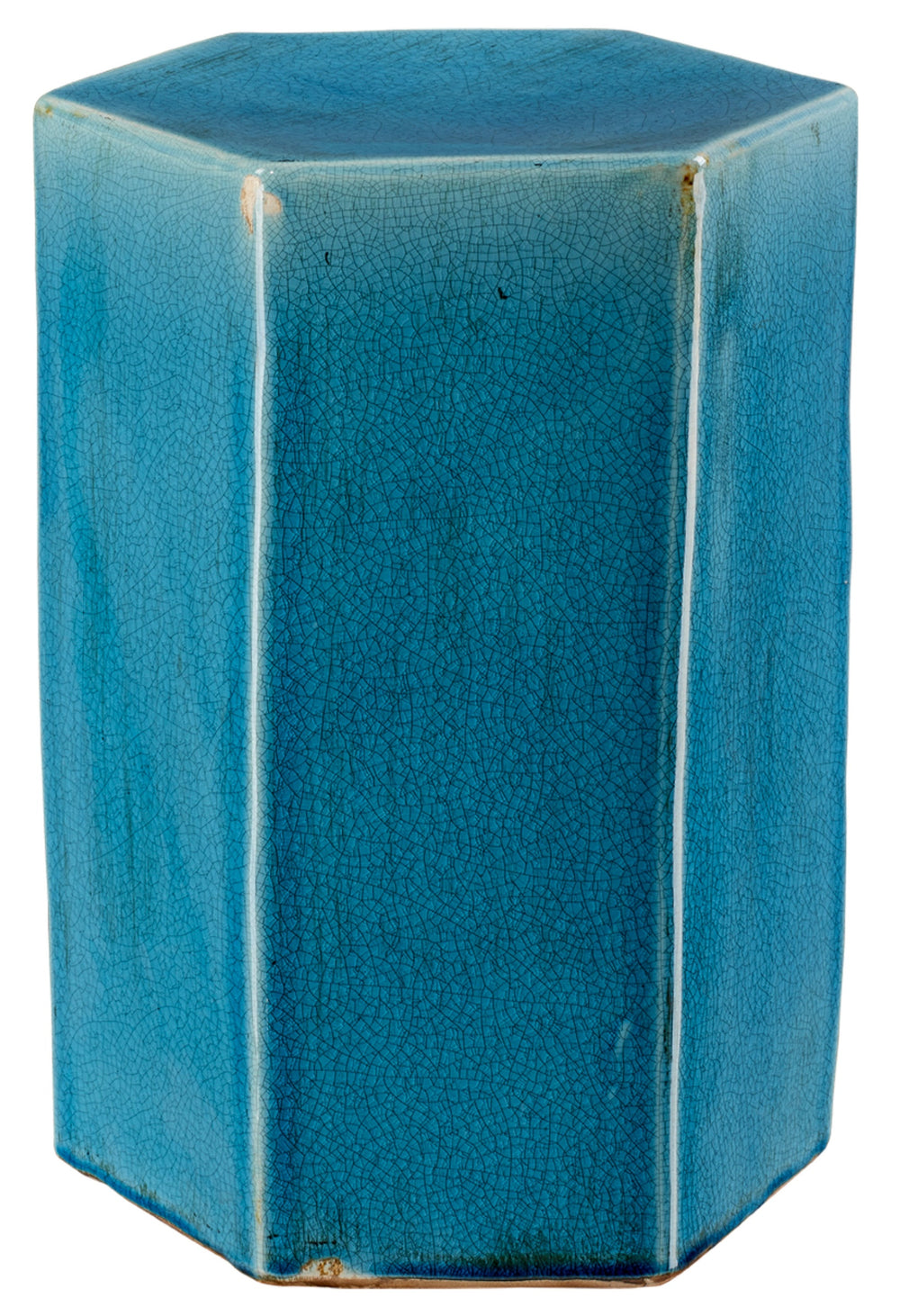 Porto Ceramic Indoor/Outdoor Side Table-Small, Azure
