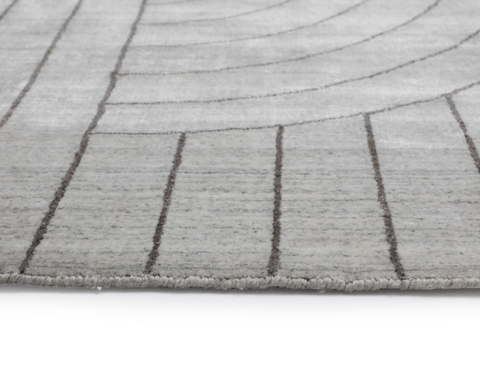 FEZ HAND-LOOMED RUG - IVORY / GREY - 9' X 12'