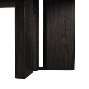 Huxley Dining Table 84" - Smoked Black Veneer