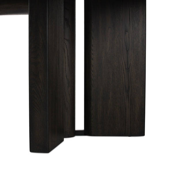 Huxley Dining Table 84" - Smoked Black Veneer