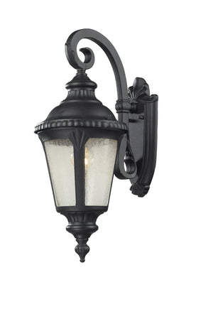 Medow 1 Light Outdoor Light in Black Finish