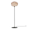 Eos Medium Floor Lamp in Light Brown with Black Base