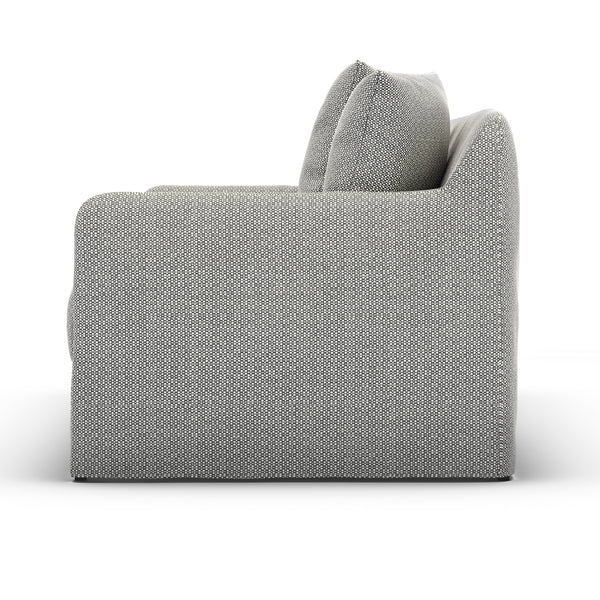 Dade Outdoor Sofa In 90" In Faye Ash
