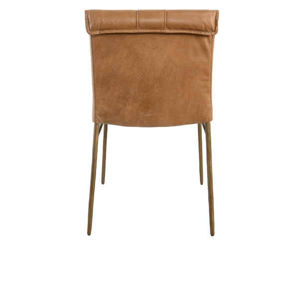Mayer Dining Chair Set of 2 with Hammered Iron Legs