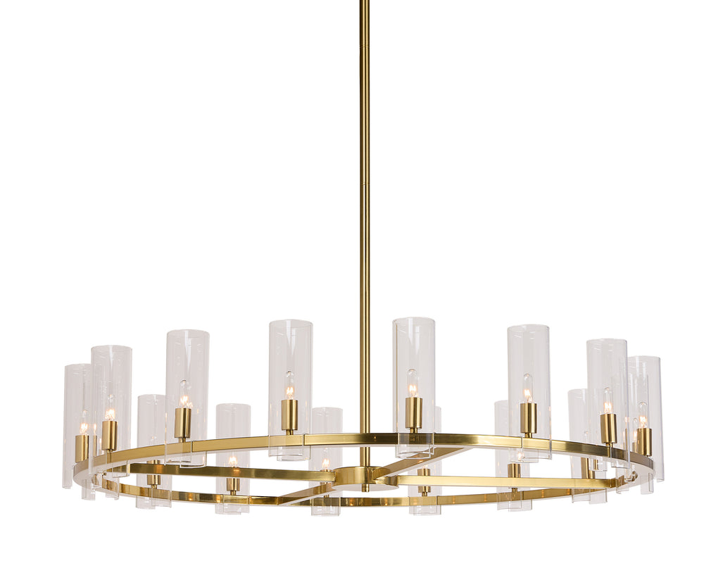 CLARABELLE CHANDELIER - LARGE - BRASS