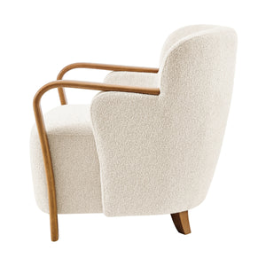 Tania Boucle Accent Arm Chair, Palladian Beige