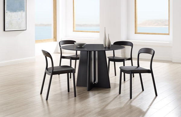 Hanna Chair Bamboo seat, Caviar