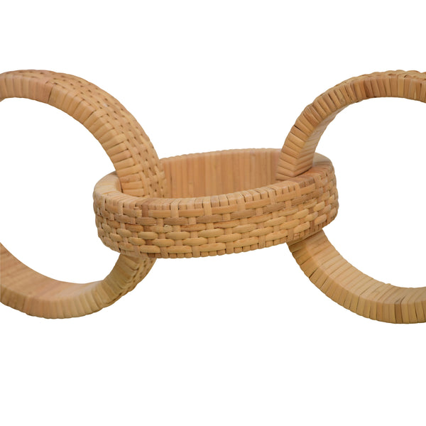 ROUND NATURAL RATTAN DECORATIVE CHAIN