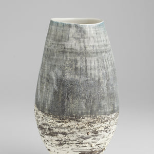 Calypso Vase | Off White | Brown - Large