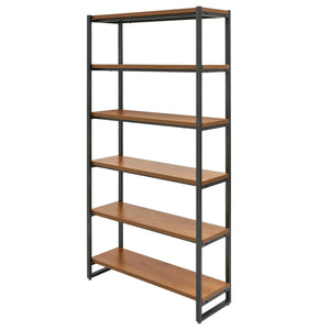 Anderson 6 Tier Bookcase In Gliese Brown 