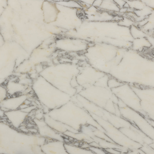 Balboa Outdoor End Table - Veined White Marble