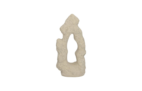 Cast Stone Table Top Sculpture, Single Hole, Roman Stone
