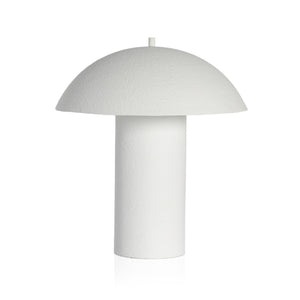 Santorini Table Lamp In Matte White Plaster