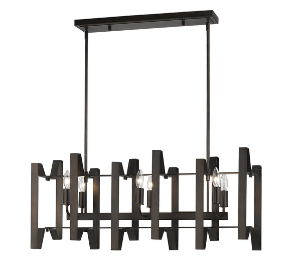 Marsala 6 Light Island/Billiard in Bronze Finish