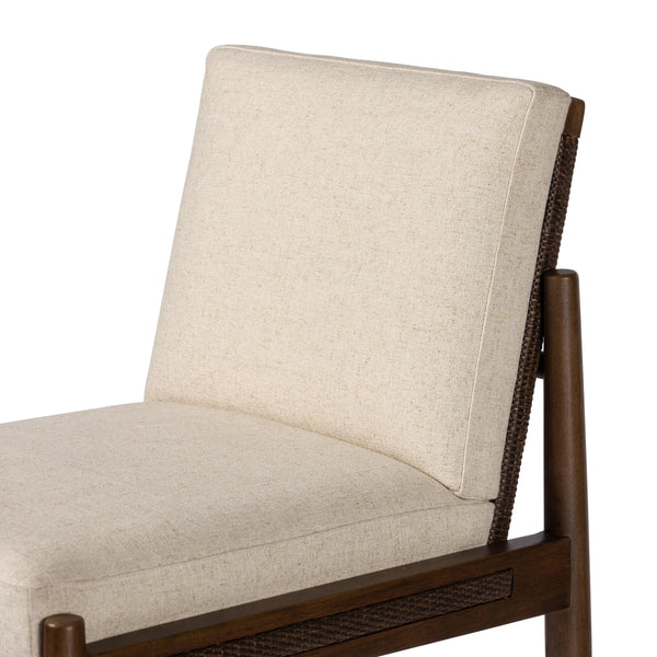 Costera Bar Stool In Antwerp Natural And Almond And Vintage Cross Woven Cane
