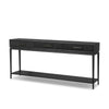 Rosenell Console Table - 78" - Black Oak Solid