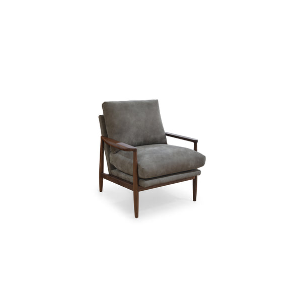 Moe's Arturo Accent Chair in Brown Leather
