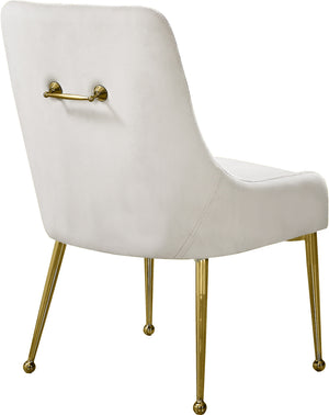 Irvin Dining Chair In Cream Velvet
