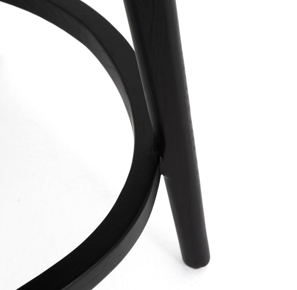 Britt Stool In Brushed Ebony In Counter