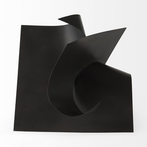 Francesca 18.1L x 18.1W x 18.1H Black Metal Sculptural Decorative Object
