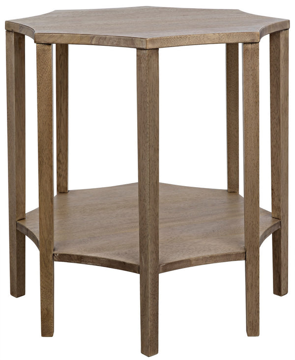 Ariana Side Table, Washed Walnut