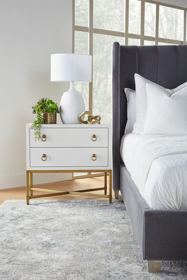 Strand Shagreen 2-Drawer Nightstand