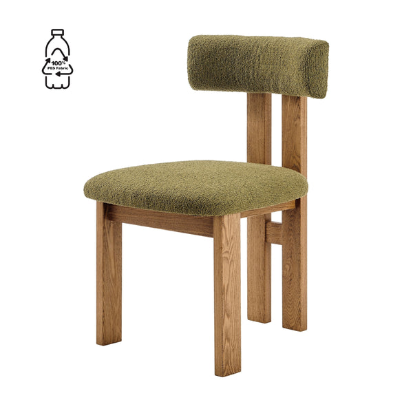 Hailey Boucle Dining Side Chair, Palladian Green