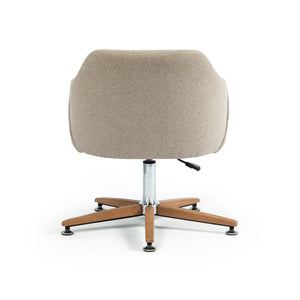 Edna Contemporary Desk Chair in Fedora Oatmeal