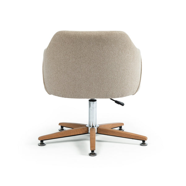 Edna Contemporary Desk Chair in Fedora Oatmeal