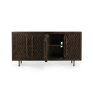 Norwood Solid Wood 4Dr Buffet - Bark Brown